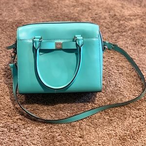 Bright blue Kate Spade bag